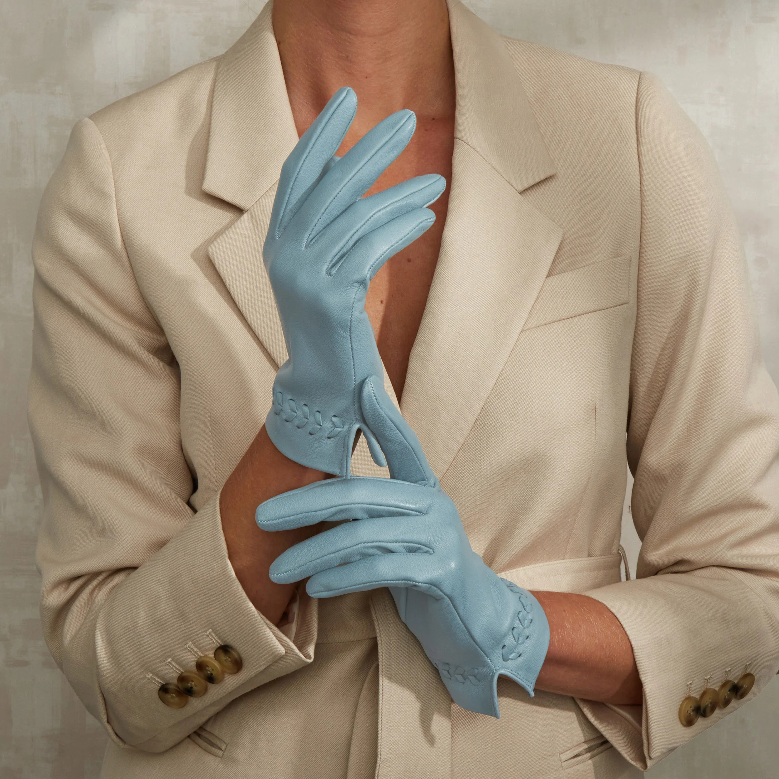 Leather Unlined Gloves - Claudette | Cornelia James