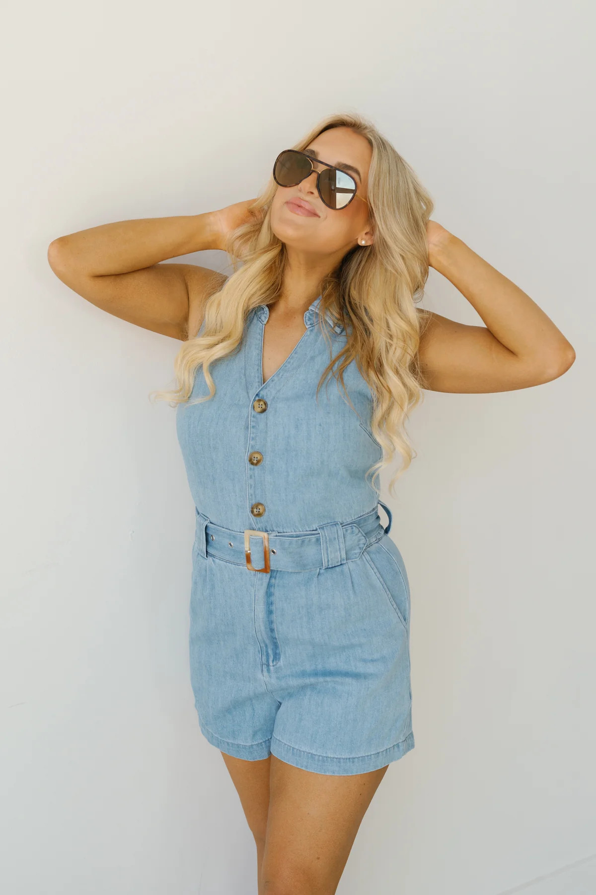 Penny Sleeveless Romper | Landry Kate