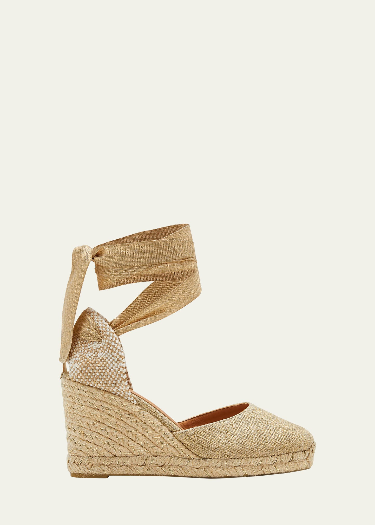Castaner Carina Linen Wedge Espadrille Sandals | Bergdorf Goodman