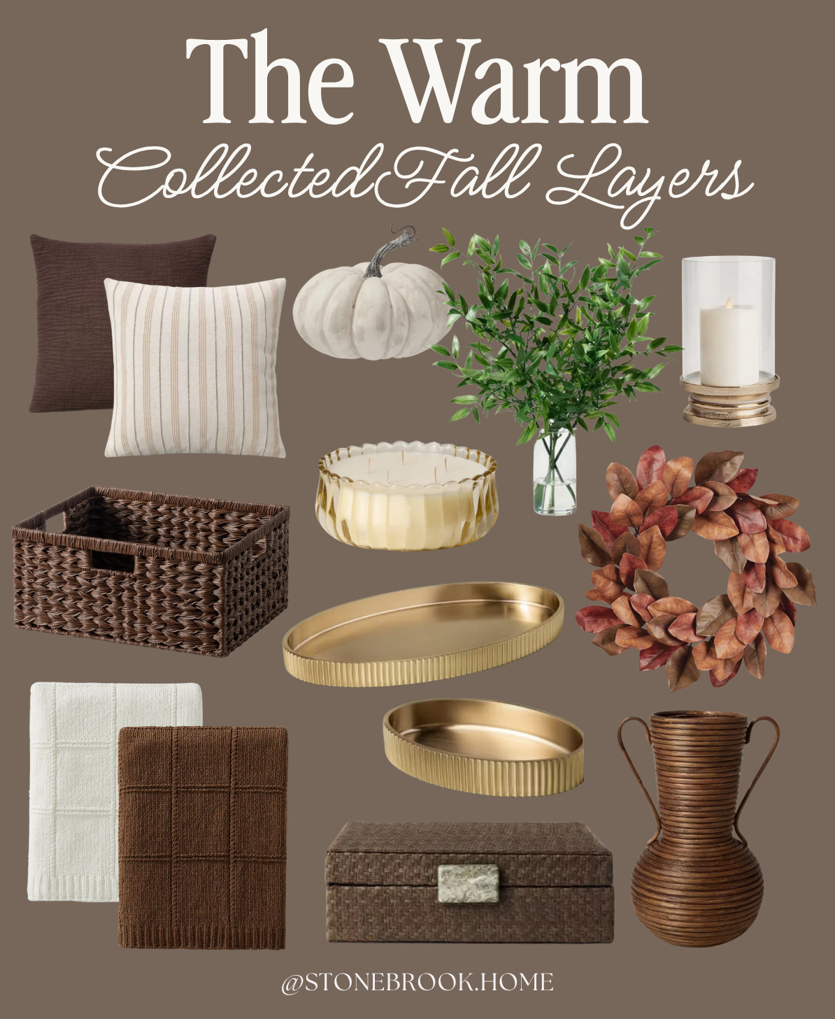 Target home, Fall home decor, Fall decor, Fall living room decor, Neutral fall decor, Throw pillows, Fall pillows, Floral throw pillow, Throw blankets, Knit throw blanket, Woven basket, Storage basket, Fall wreath, Glass hurricane candle holders, Decorative vase, Faux greenery, Artificial branches, Decorative candle, Brass decor, Traditional home decor, Living room decor 

 #LTKSeasonal #LTKOver40 #LTKHome