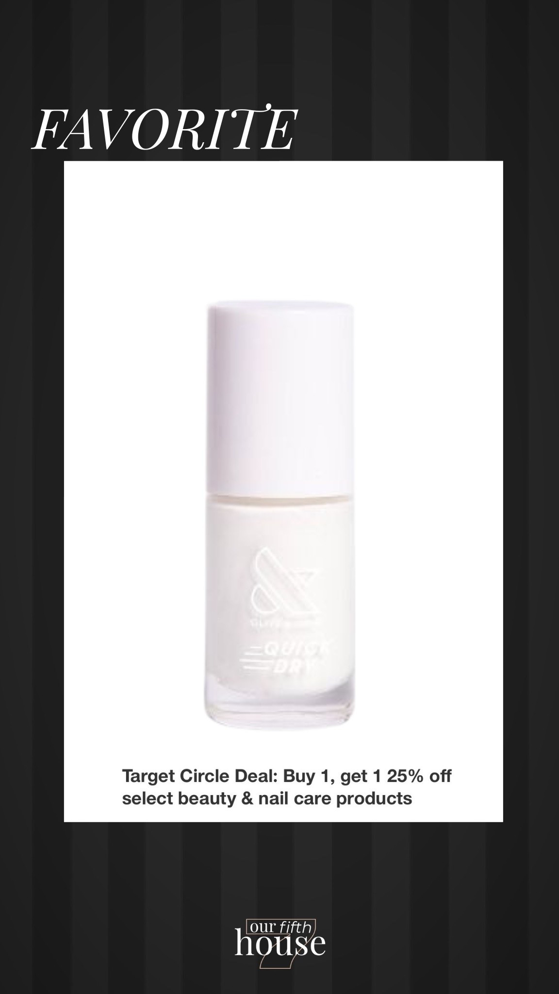 Target Circle Deal! Buy one, get one 25% off! Have always loved white nail polish, and this one is a winner! This quick dry polish is awesome & lasts up to two weeks without chipping! 🙌🏽🤍💅🏽

#LTKSaleAlert #LTKBeauty #LTKOver40
