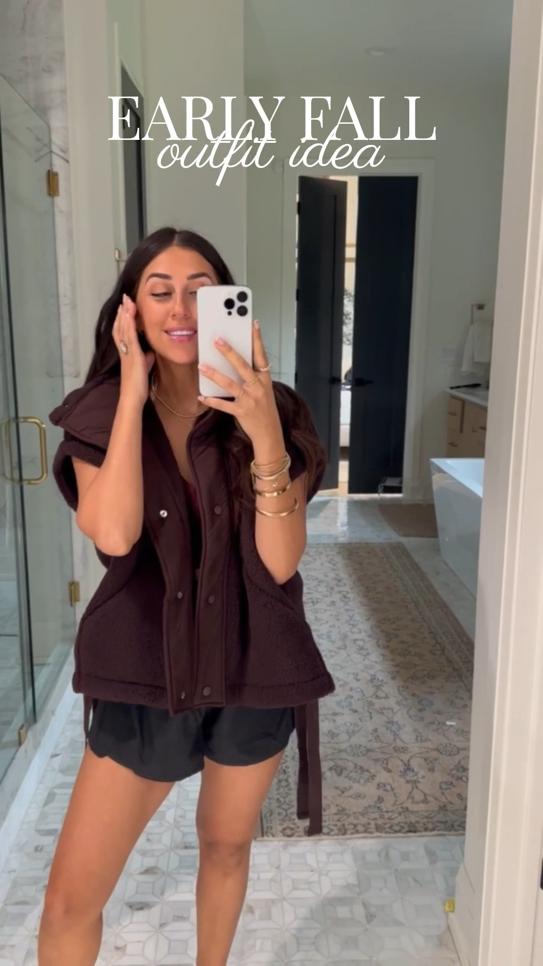 I already pulled out this vest! Such a staple for in between seasons✨
Vest: medium 
Top: medium 
Bottoms: medium 

free people, fp, vest, fleece vest, casual style, fall fashion, fall fashion finds, fall style, early fall fashion, Nashville, Dede Raad, dress up buttercup

#LTKFindsUnder100 #LTKStyleTip #LTKActive