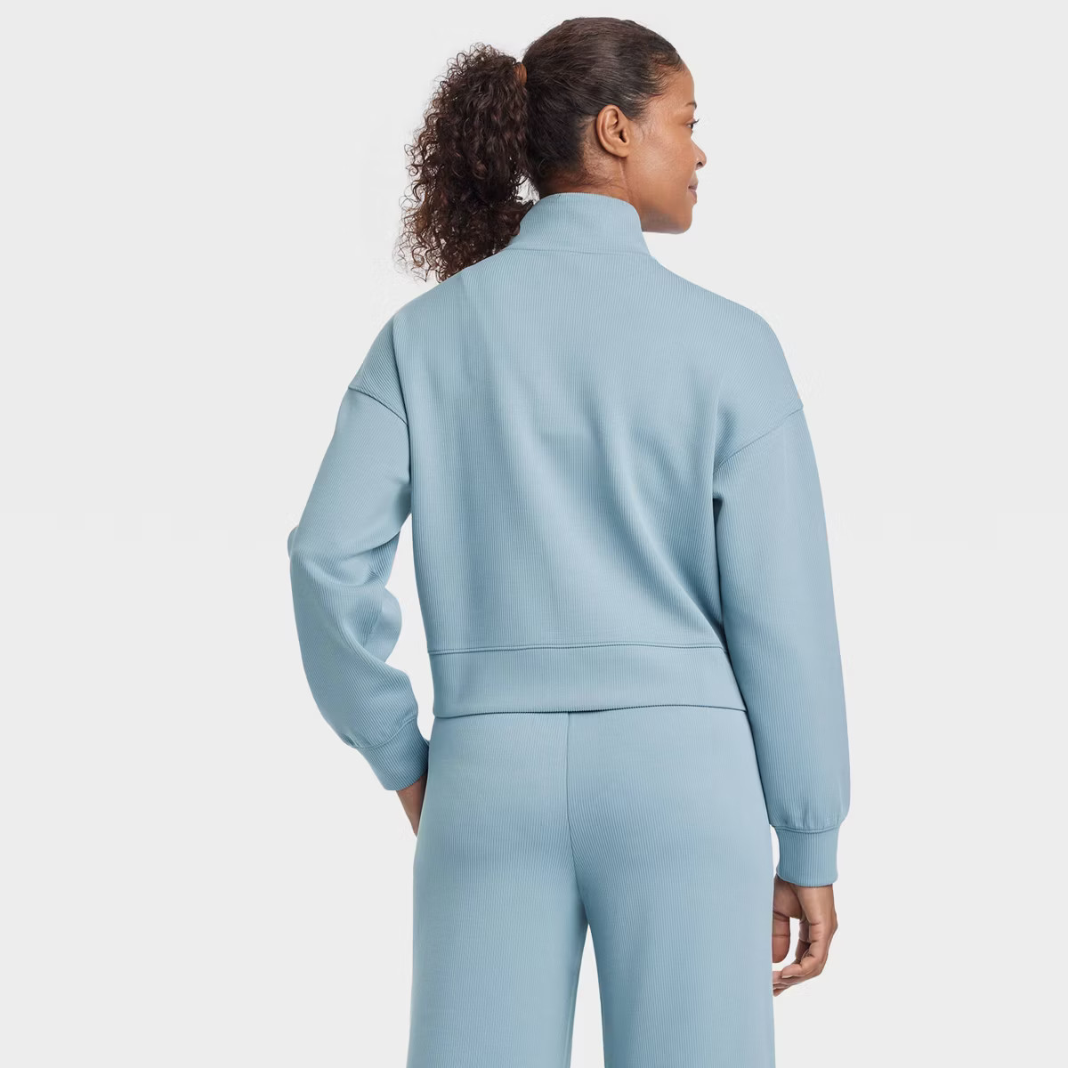 Women's Airy Sleek Ribbed 1/2 Zip Pullover - All In Motion™ | Target