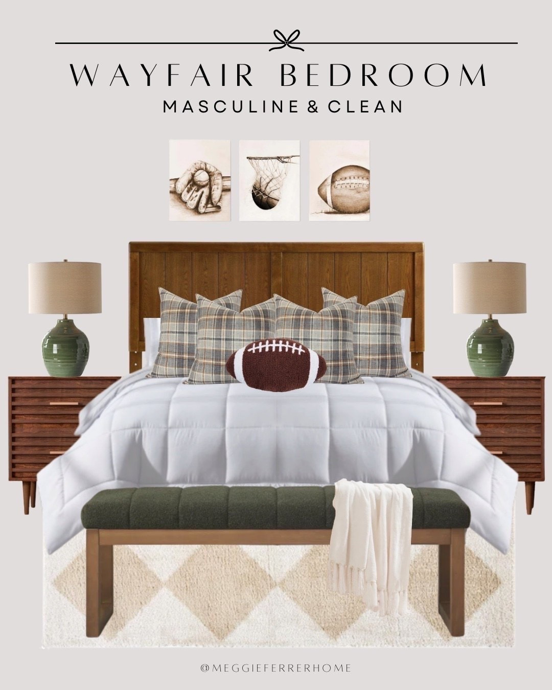 This boys’ bedroom is the perfect mix of classic, cozy, and playful. 💚✨

I love how the rich green tones, layered textures, and subtle sporty accents create a space that feels fun without being overly themed. It has that timeless look that can easily grow with your child while still feeling warm, inviting, and full of personality.

From the bedding to the furniture and finishing touches, every piece works together to create a room that’s both stylish and functional for everyday life. 🤎

#LTKHome #LTKmomlife #LTKdayinmylife