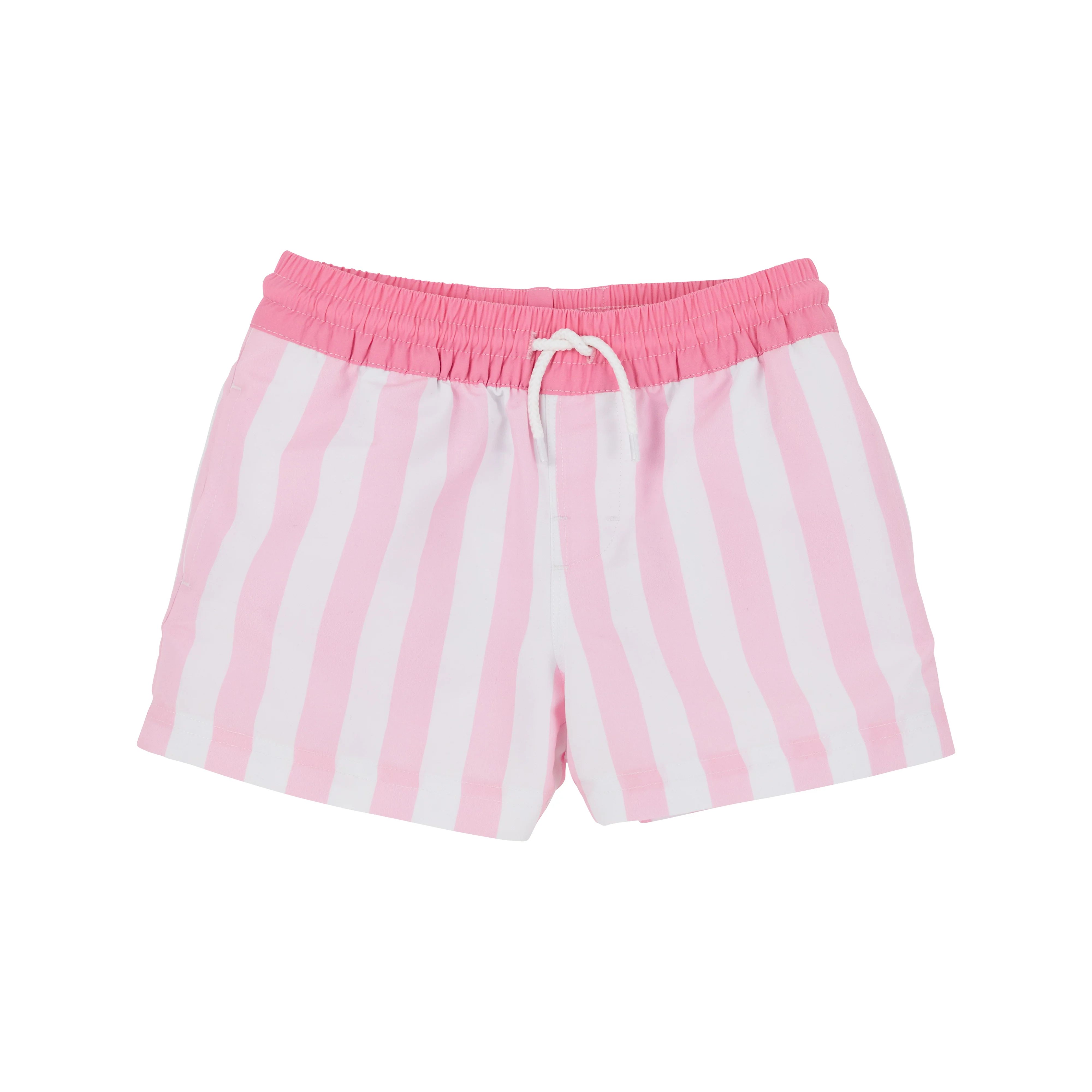 Turtle Bay Trunks - Caicos Cabana Stripe with Hamptons Hot Pink | The Beaufort Bonnet Company