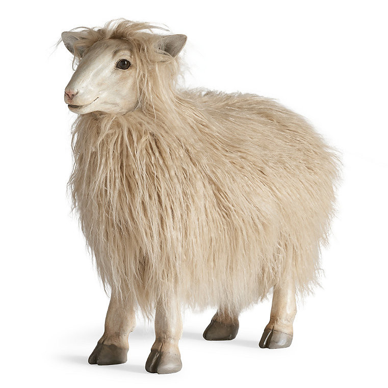 Wooly Sheep - Beige - Grandin Road | Grandin Road