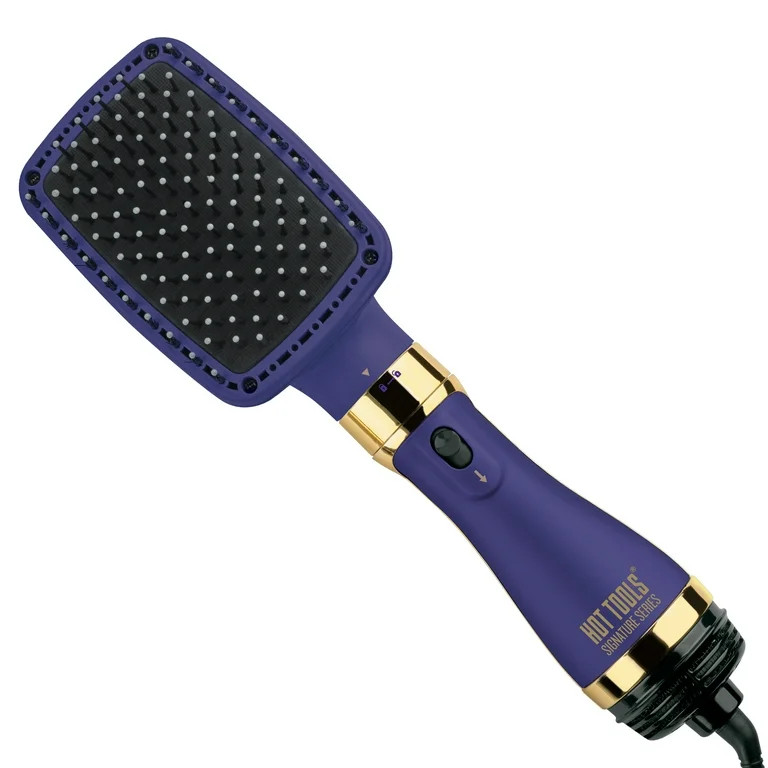 Hot Tools Pro Signature One-Step Paddle Hair Dryer and Styler, Purple | Walmart (US)