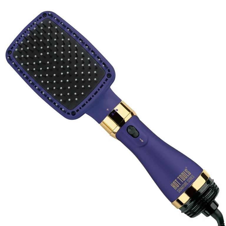 Hot Tools Pro Signature One-Step Paddle Hair Dryer and Styler, Purple - Walmart.com | Walmart (US)