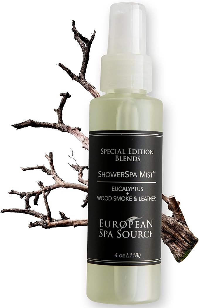 European Spa Source Special Edition - Eucalyptus, Wood Smoke + Leather ShowerSpa Mist Spray for A... | Amazon (US)