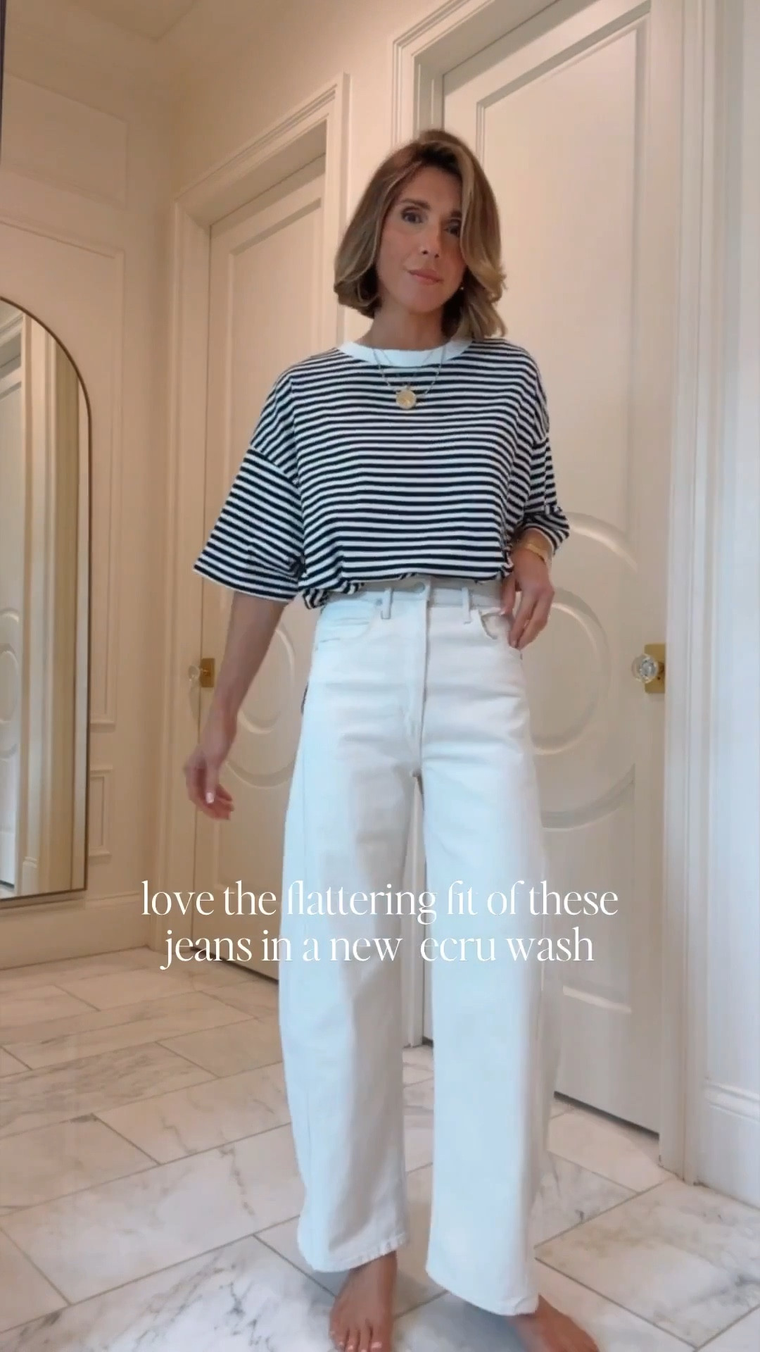 These perfect barrel leg jeans are a BEST SELLER this week! 