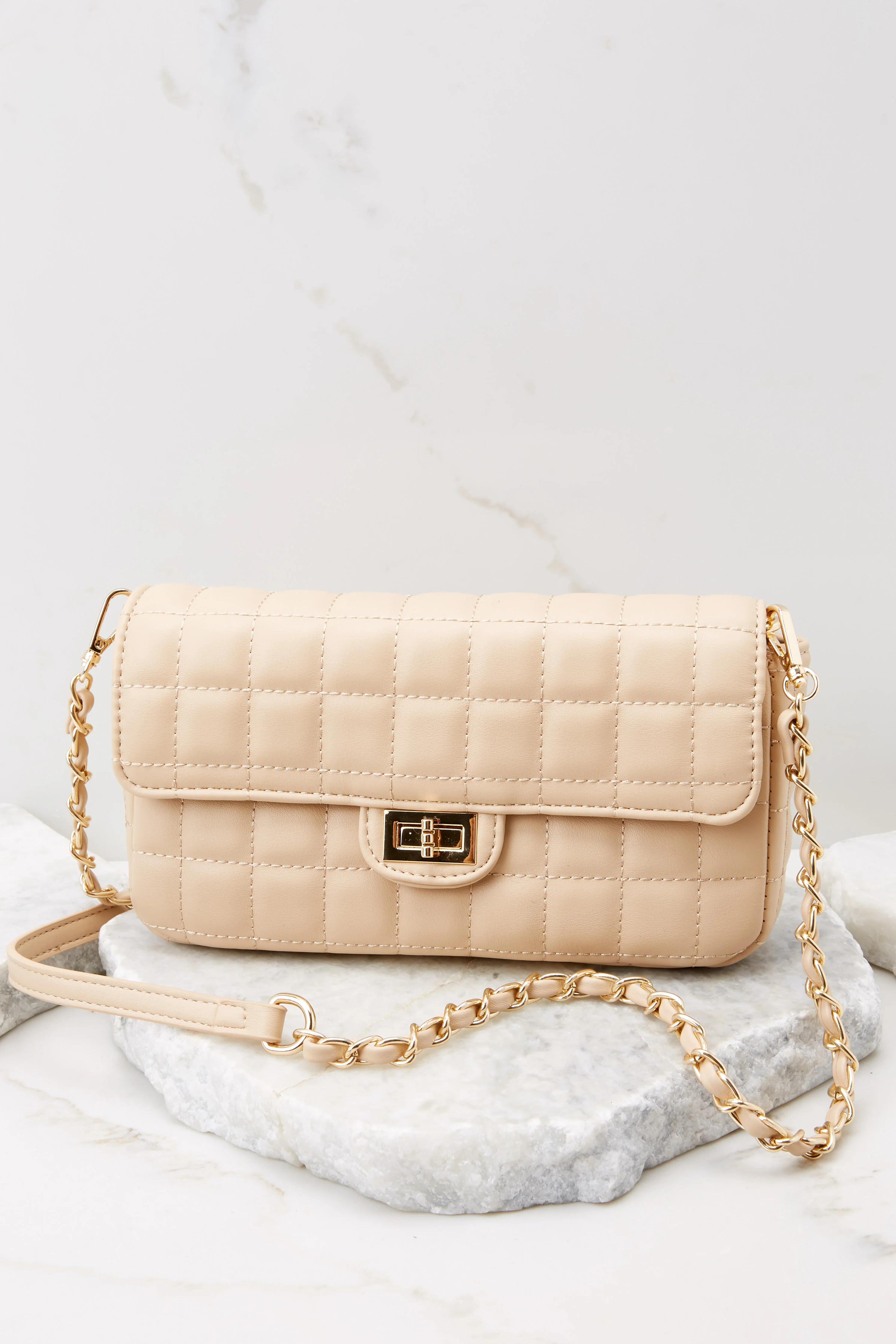 Invest In Yourself Natural Clutch | Red Dress 