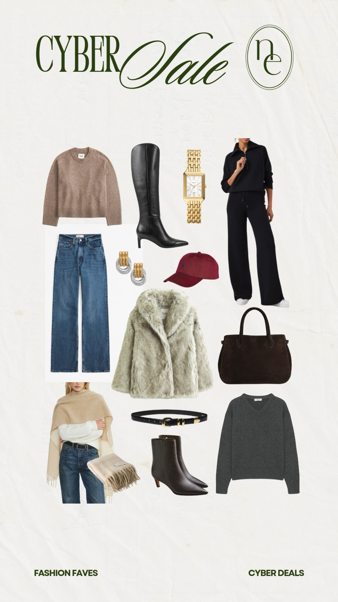 My fashion favorites on sale for Cyber Monday! ❤️👢 Use my code AFNENA to save 15% on Abercrombie! Use code EXTRA10 to save on Spanx!


Gifts for her 
Gift ideas for her 
Abercrombie jeans
Fur jacket
Knee high boots 


#LTKStyleTip #LTKCyberWeek #LTKGiftGuide