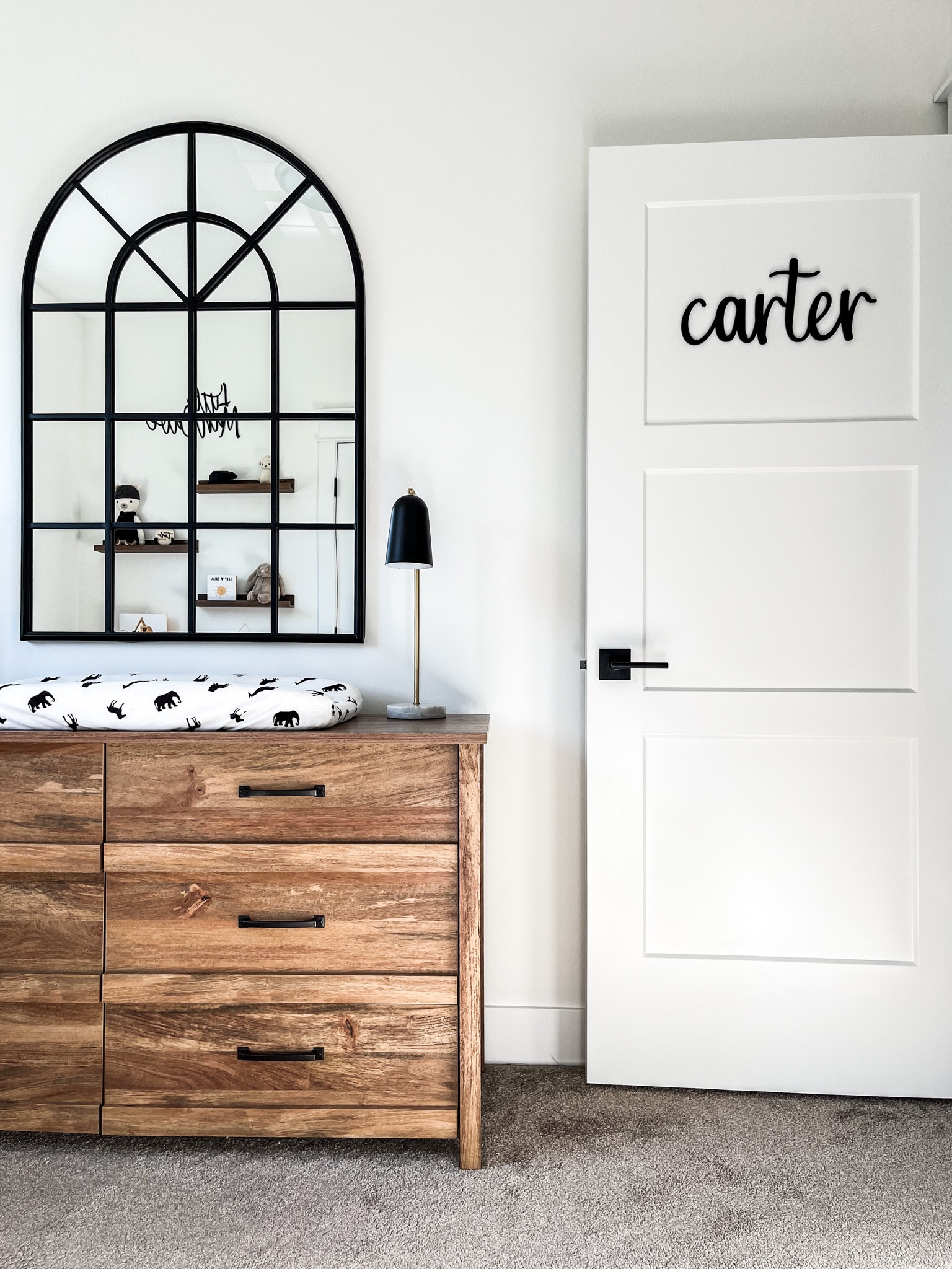 B A B Y / carter’s little man cave. Black + metal + wood 🖤🪵 

baby boy | nursery decor | neutral style 

#LTKhome #LTKstyletip #LTKbaby