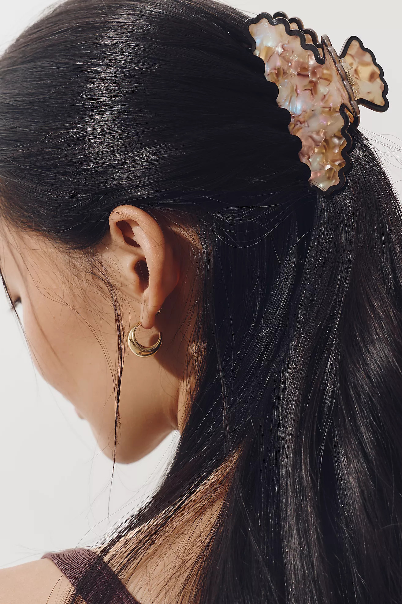 Textured Scalloped Claw Clip | Anthropologie (US)