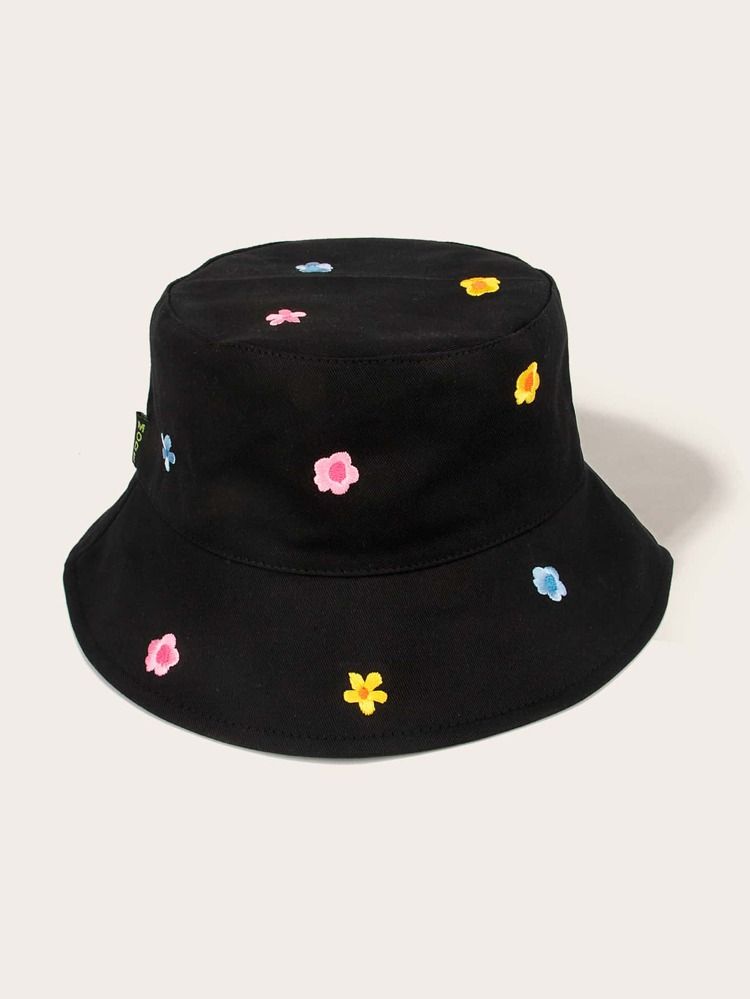Floral Embroidered Bucket Hat | SHEIN
