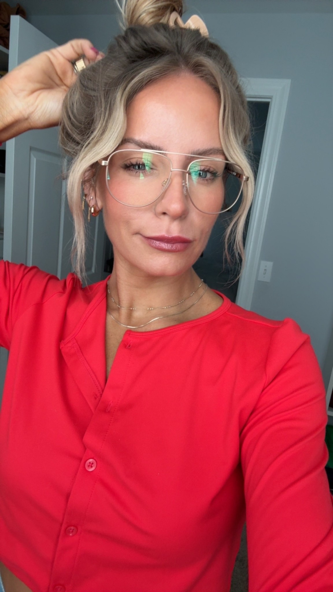 New glasses ✔️ 

My top is old from Target 😭