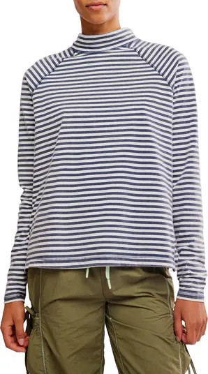 FP Movement Stripe Raglan Sleeve Cotton Top | Nordstrom