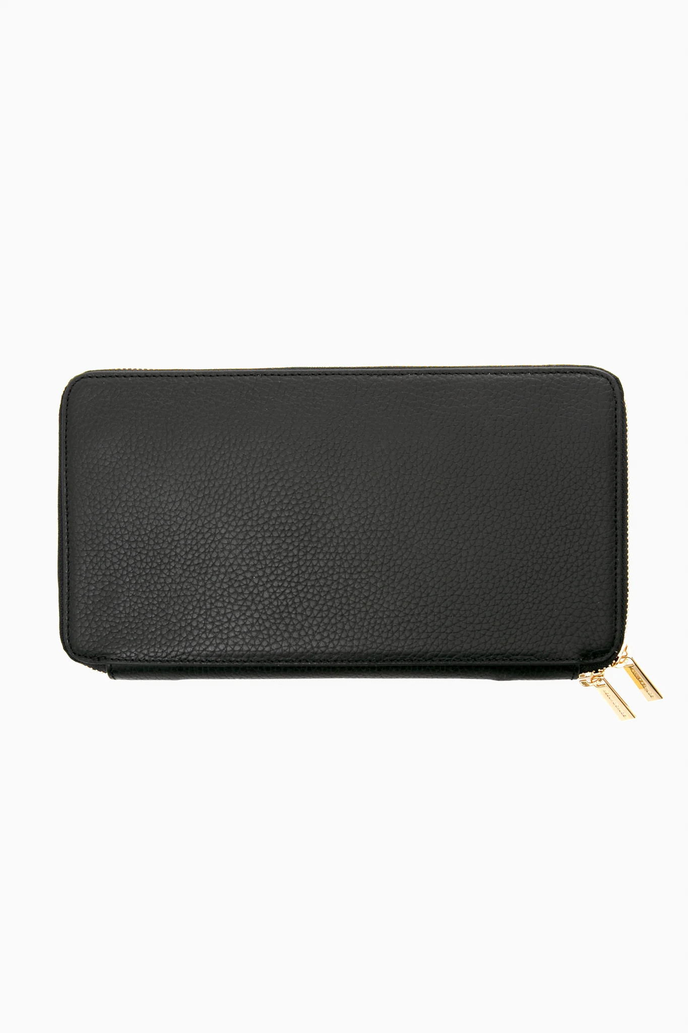 Black Pebble Leather Travel Wallet | Tuckernuck (US)