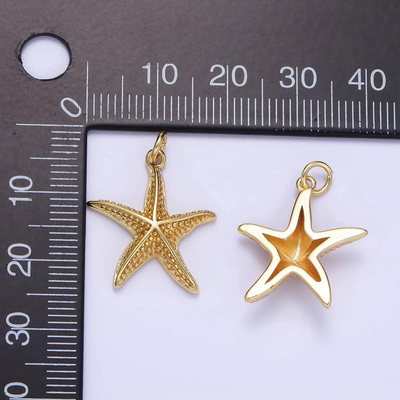 Gold starfish charms 24k gold filled sea star pendant starfish charm for bracelet necklace diy je... | Etsy (Global)