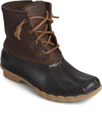 Sperry Saltwater Duck Boot Tan/DkBrown, Size 5M Women's Shoes | Sperry US