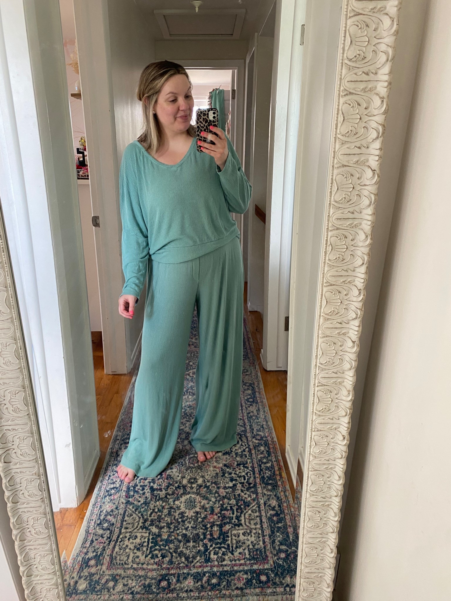 Loved these pjs/ lounge wear during pregnancy. And now I’m rocking them postpartum! They come in several colors and run tts. 

Top & Bottoms - XL 



#LTKStyleTip #LTKBaby #LTKFindsUnder50