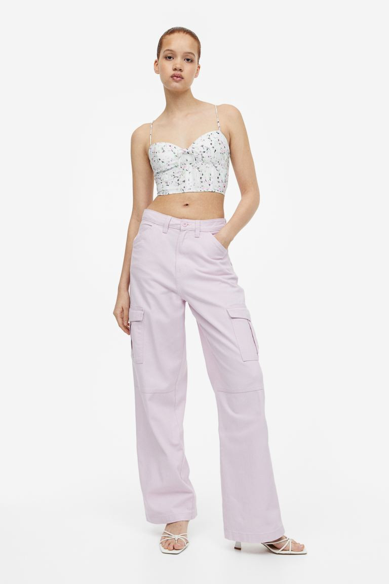 Bustier-style Crop Top | H&M (US + CA)