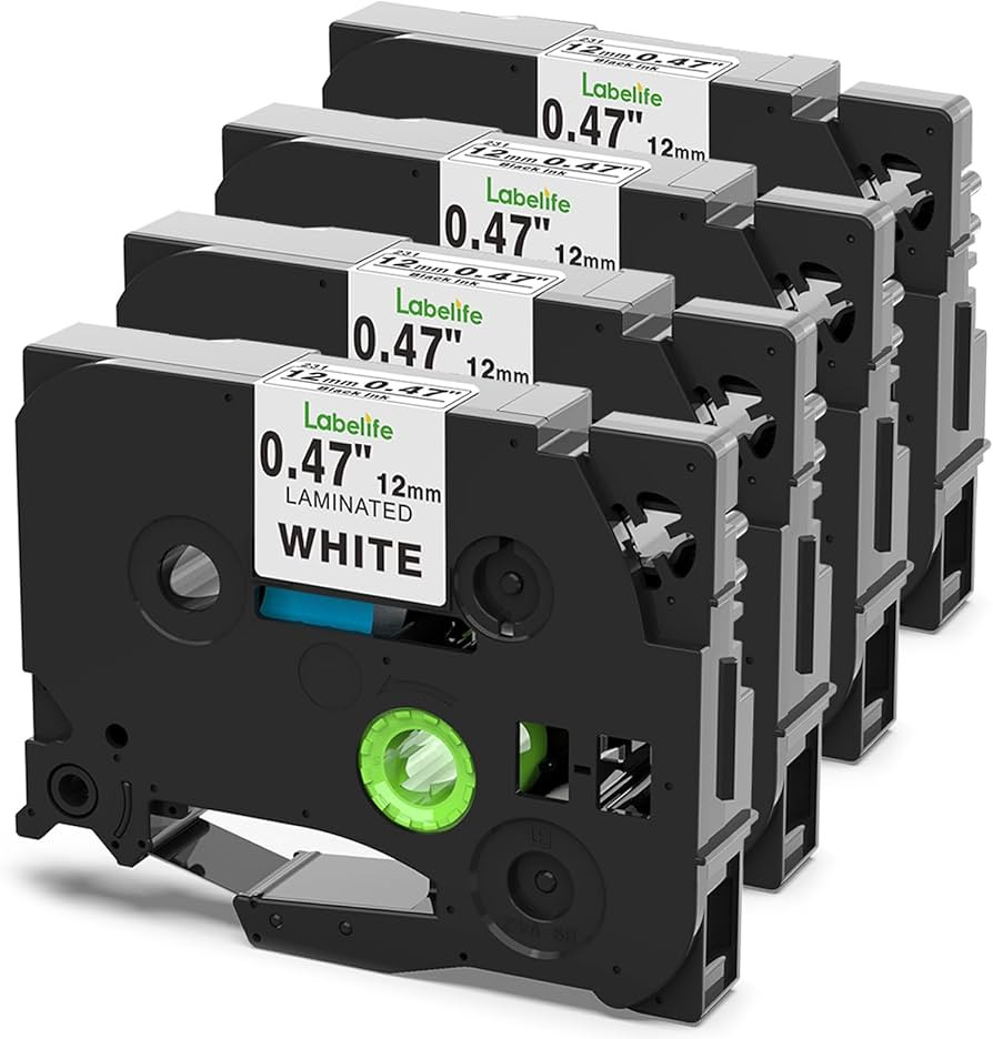 Labelife P Touch Label Tape TZe-231 Replacement for Brother P Touch Label Maker Tape, TZe TZ Tape... | Amazon (US)