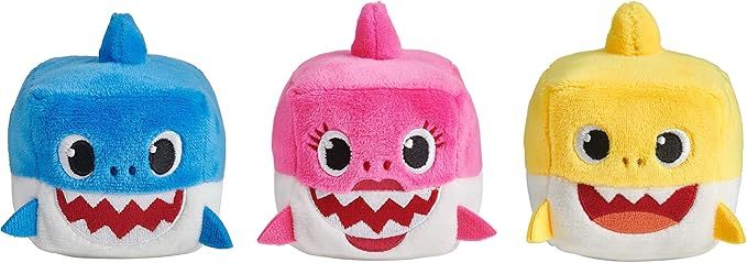 WowWee Pinkfong Baby Shark Official Song Cube - Shark Family 3 Pack | Amazon (US)