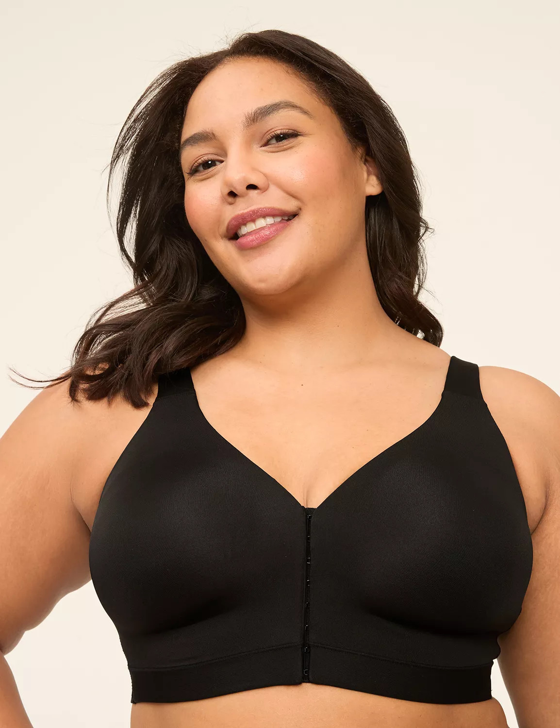 Comfort Bliss Lightly Lined Front-Close No-Wire Bra | Lane Bryant (US)