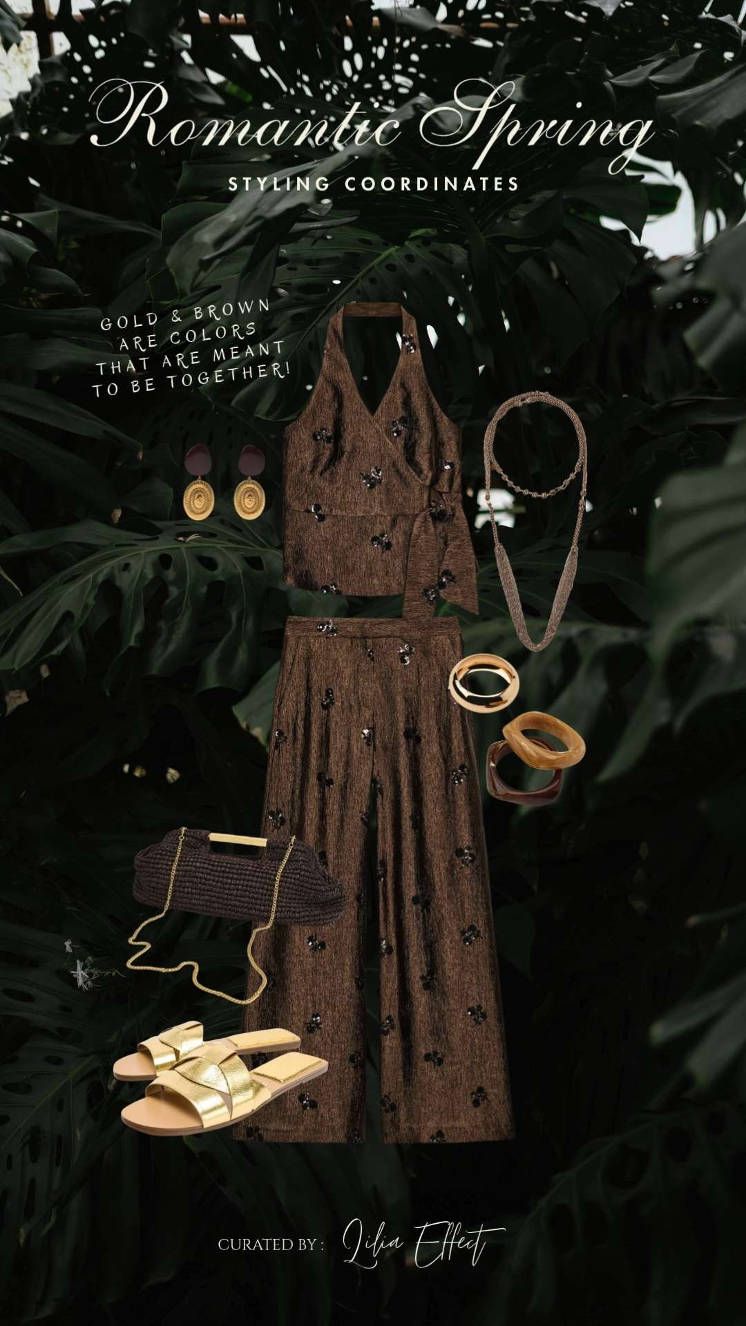 Romantic spring! Styling coordinates 🤍 Gold & brown are colors that are meant to be together—warm, rich, and effortlessly elegant for a soft, romantic look. ✨
 

 #LTKgrwm #LTKootd