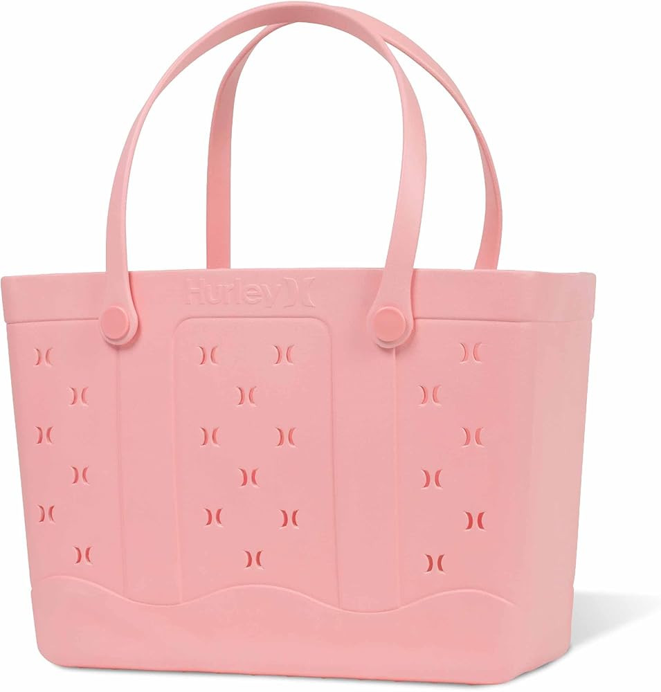 Hurley Rubber Tote Bag - Beach Bags Waterproof Sandproof, Easy-Clean Freestanding EVA Plastic, Ho... | Amazon (US)