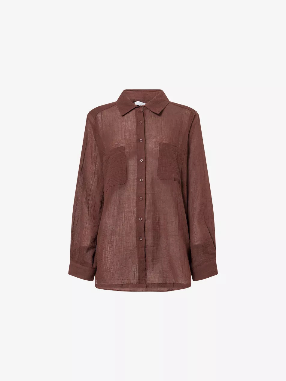 Breeze Crinkle Cotton Beach Shirt | Selfridges
