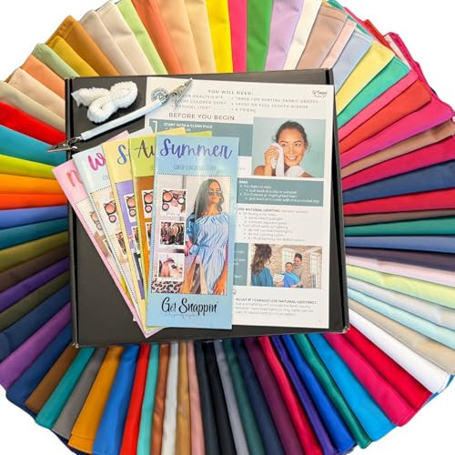 GET SNAPPIN Color Analysis Draping Kit, At Home Color Season Kit (Premier) | Amazon (US)
