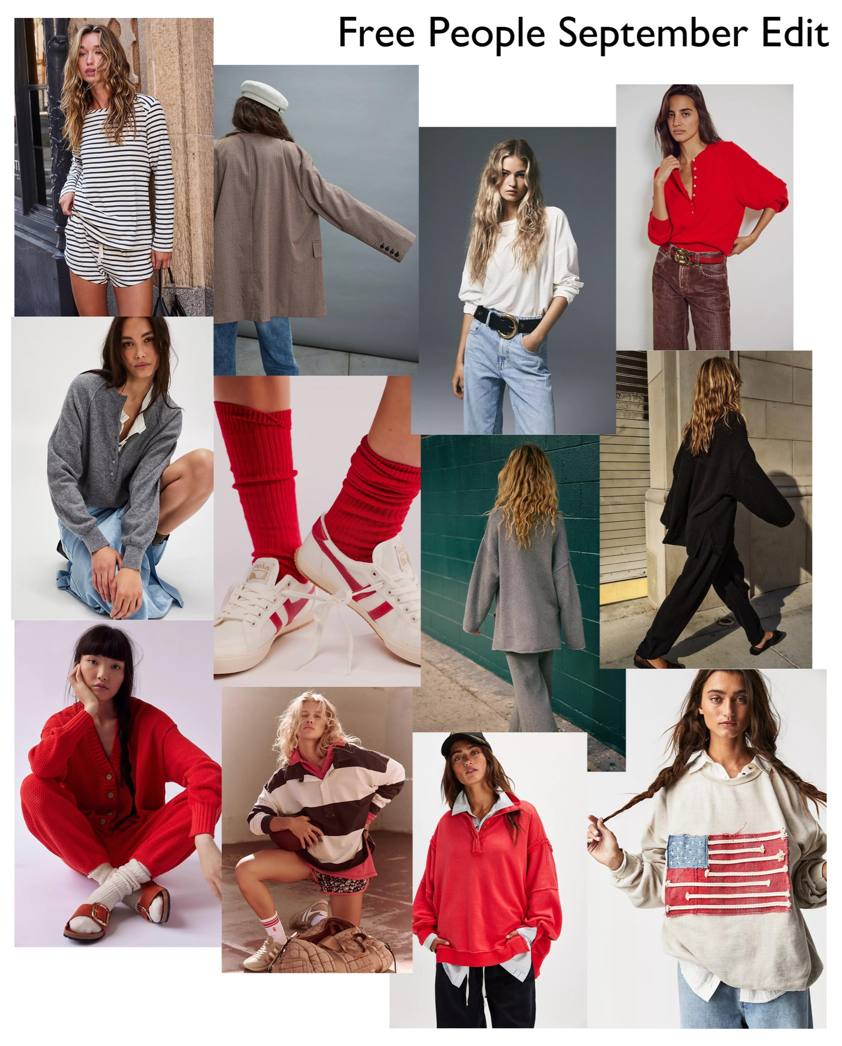 Free people September edit 

Edit  | autumn | winter | September | most wanted  | shoes | jewellery | blazer | suede | jacket | trench | dinner outfit | flats | outfit | bag | fall | city break | mood | inspo | style | car coat | casual | free people | Wishlist 

#LTKautumn #LTKeurope #LTKuk