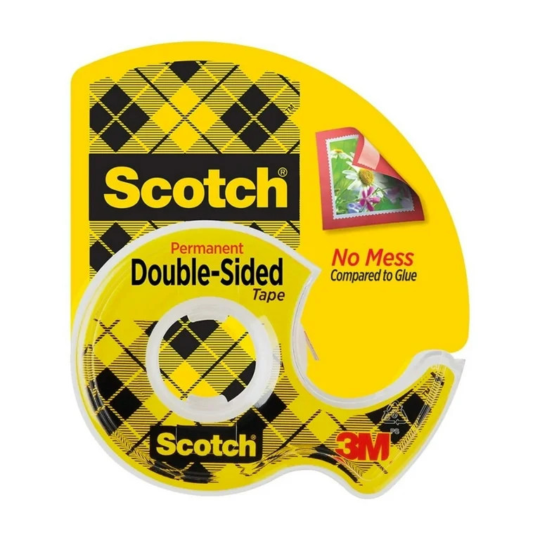 Scotch Double Sided Permanent Tape Dispenser,  0.5 in. x 400 in., 1 Dispenser | Walmart (US)