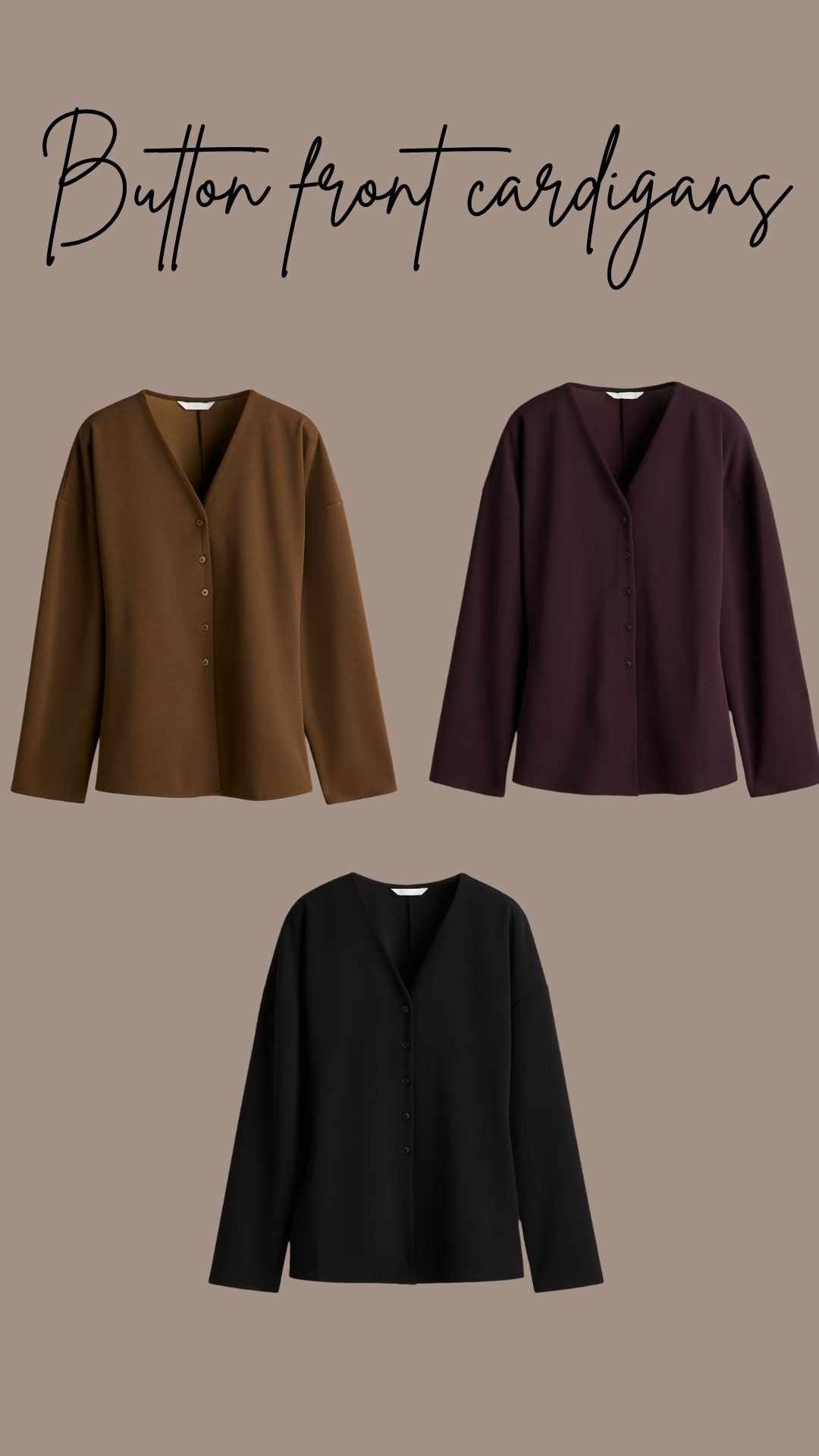 Button up cardigans in 3 colours 

#LTKstyletip #LTKmodest #LTKautumn
