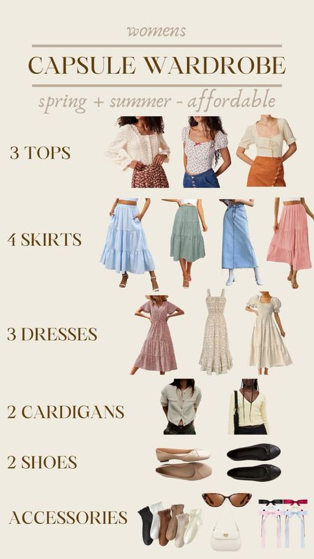 Spring Capsule Wardrobe - Womens spring outfits - modest outfits 



#LTKstyletip