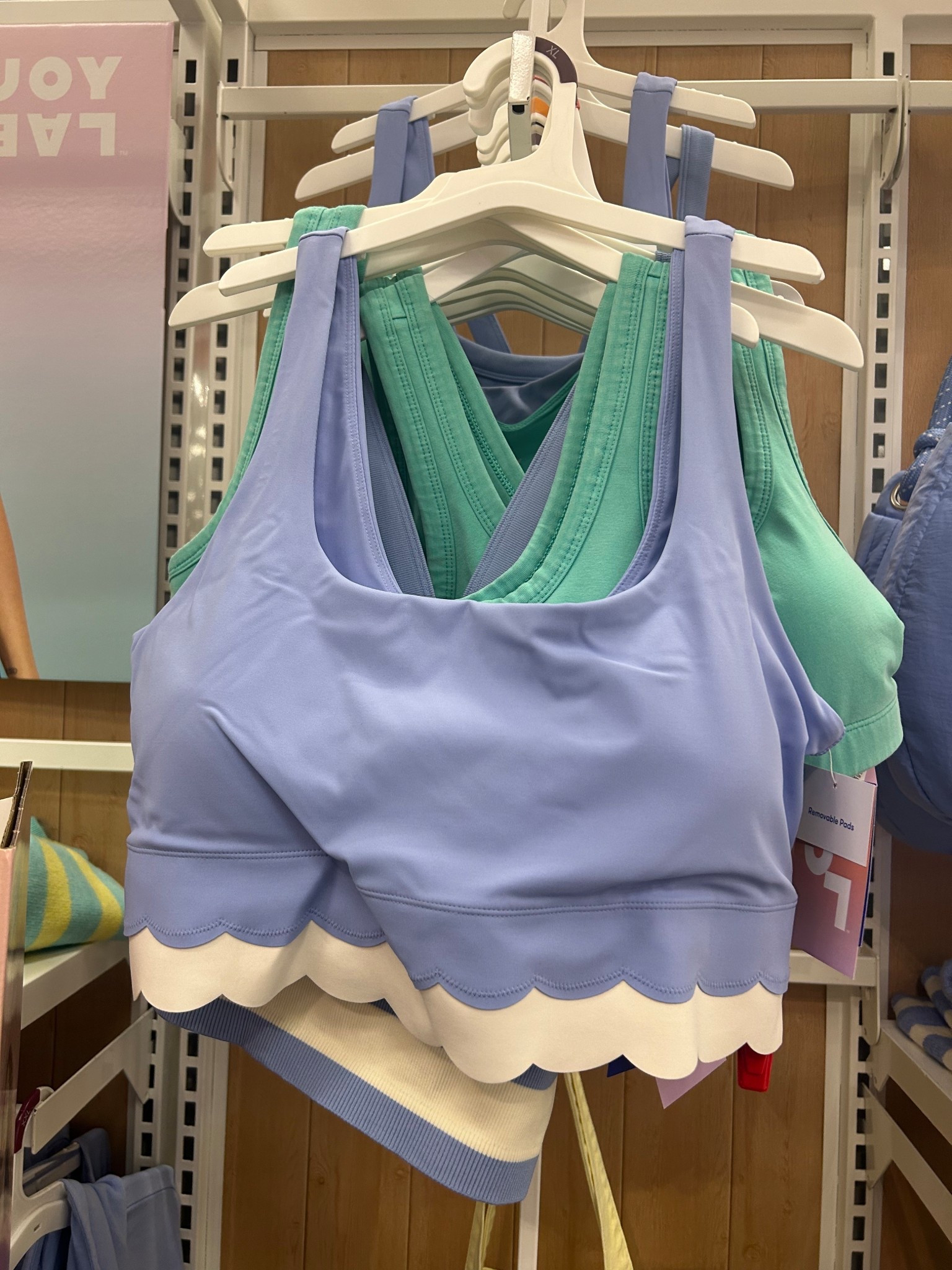 // quick walk through target and found the CUTEST scalloped set pieces!! // scalloped workout gear // girly workout wear // 

#LTKFindsUnder50 #LTKfitnessgoals #LTKActive