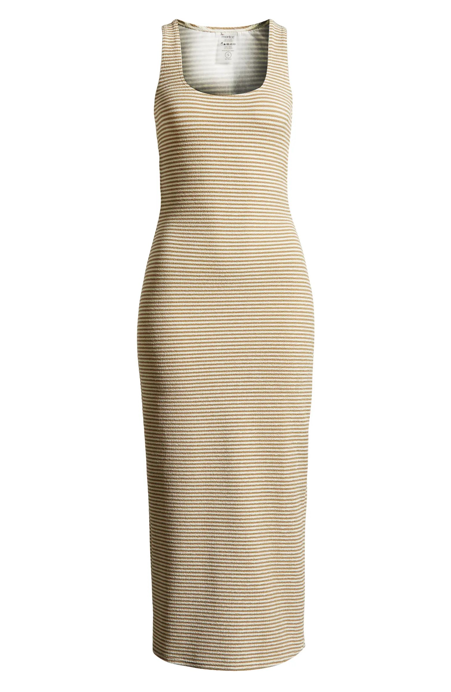MONTCE Mickie Neutral Stripe Cover-Up Dress | Nordstrom | Nordstrom