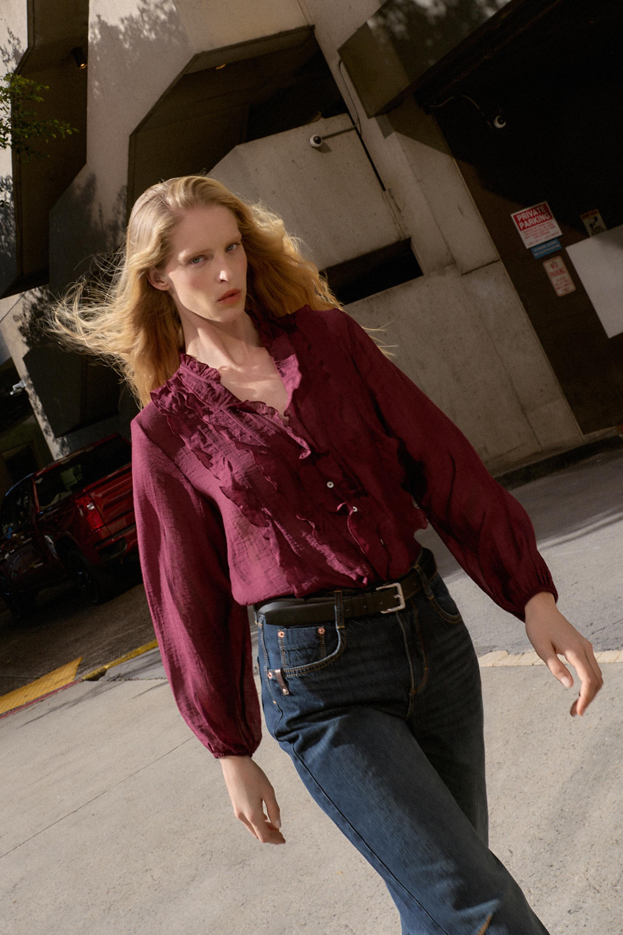 CAMICETTA CON VOLANT | Zara IT