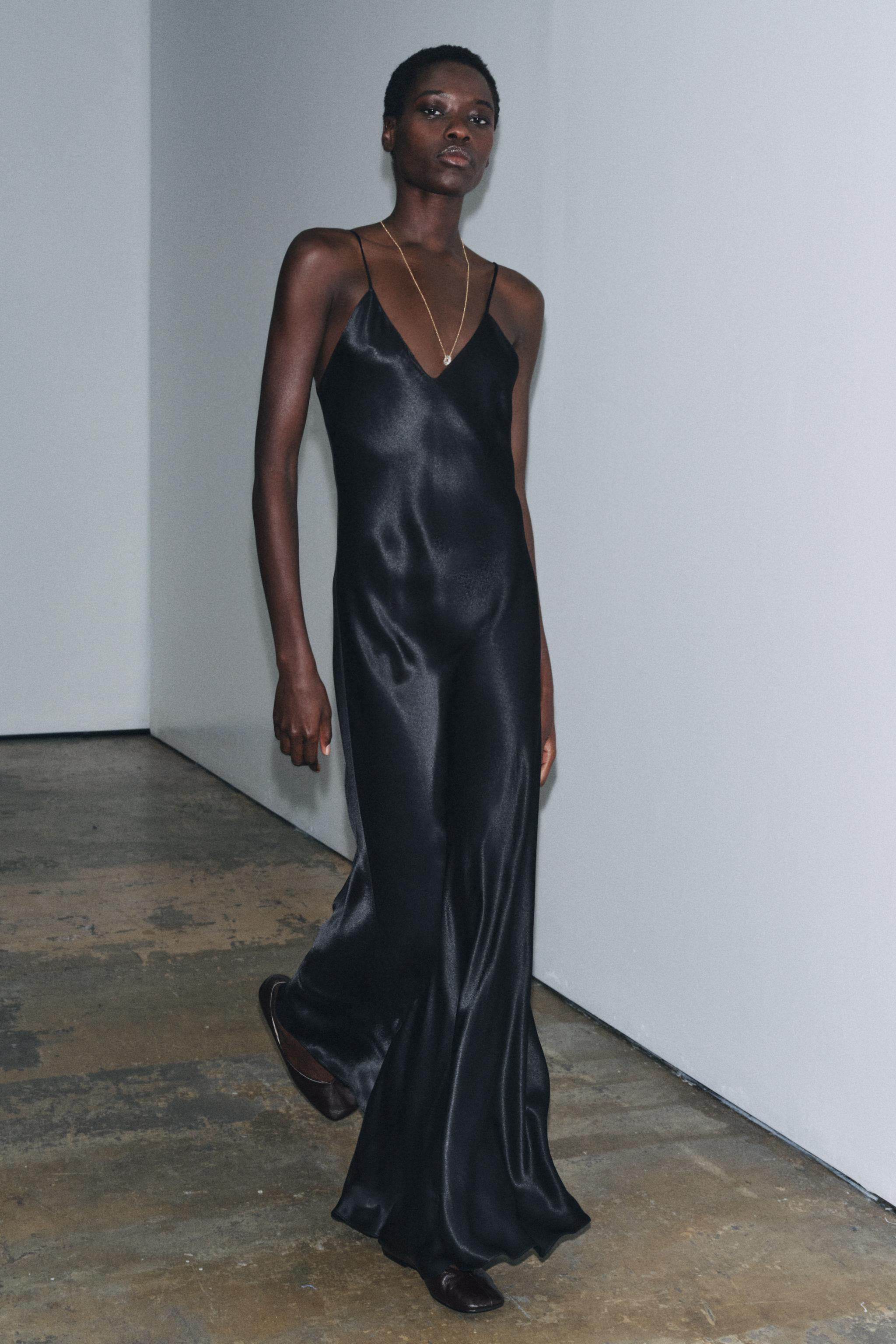 ZW COLLECTION LACE-TRIMMED DRESS | Zara UK
