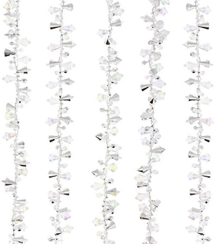 Kurt Adler Clear Acrylic Bead Garland | Amazon (US)