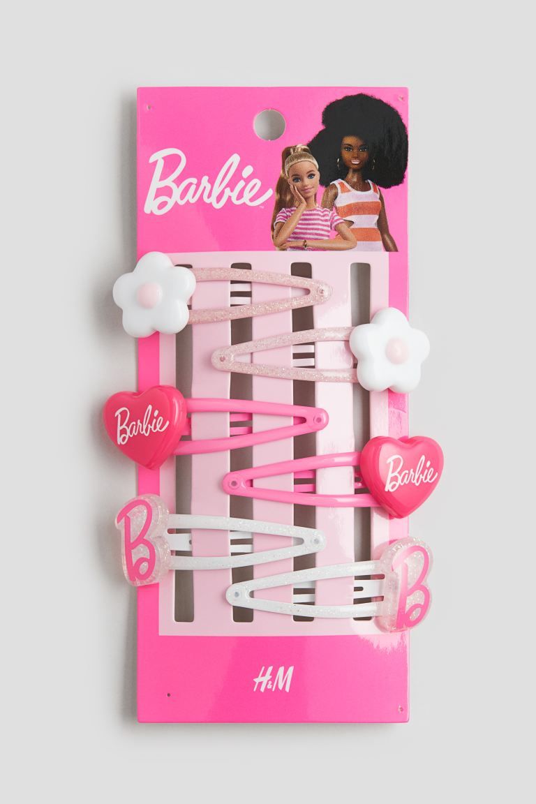 6-pack Hair Clips - Pink/Barbie - Kids | H&M US | H&M (US + CA)