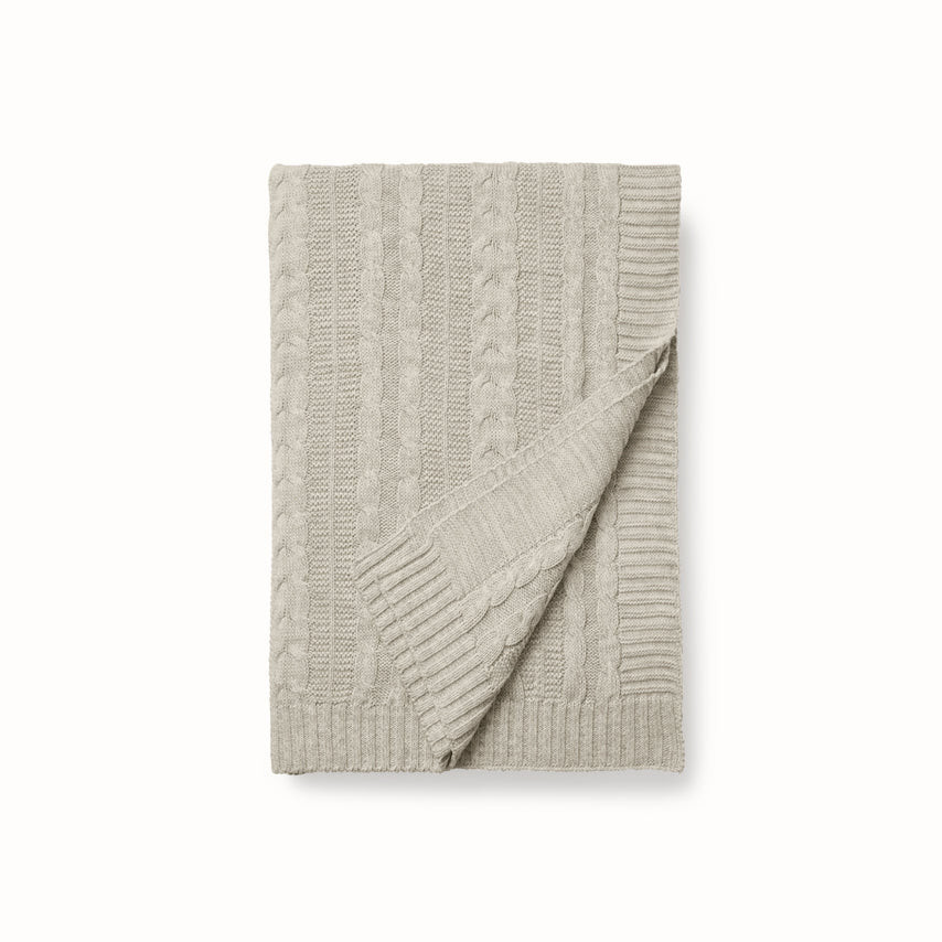 Cable Knit Throw Blanket | Boll & Branch