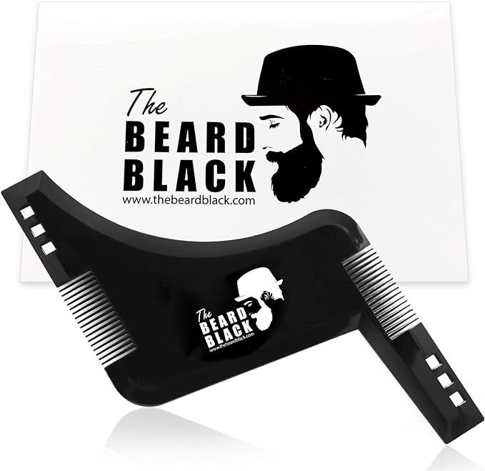 The BEARD BLACK Beard Shaping & Styling Tool with inbuilt Comb for Perfect line up & Edging, use ... | Amazon (US)