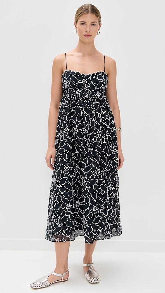 Marina Empire Cami Midi Dress | Shopbop