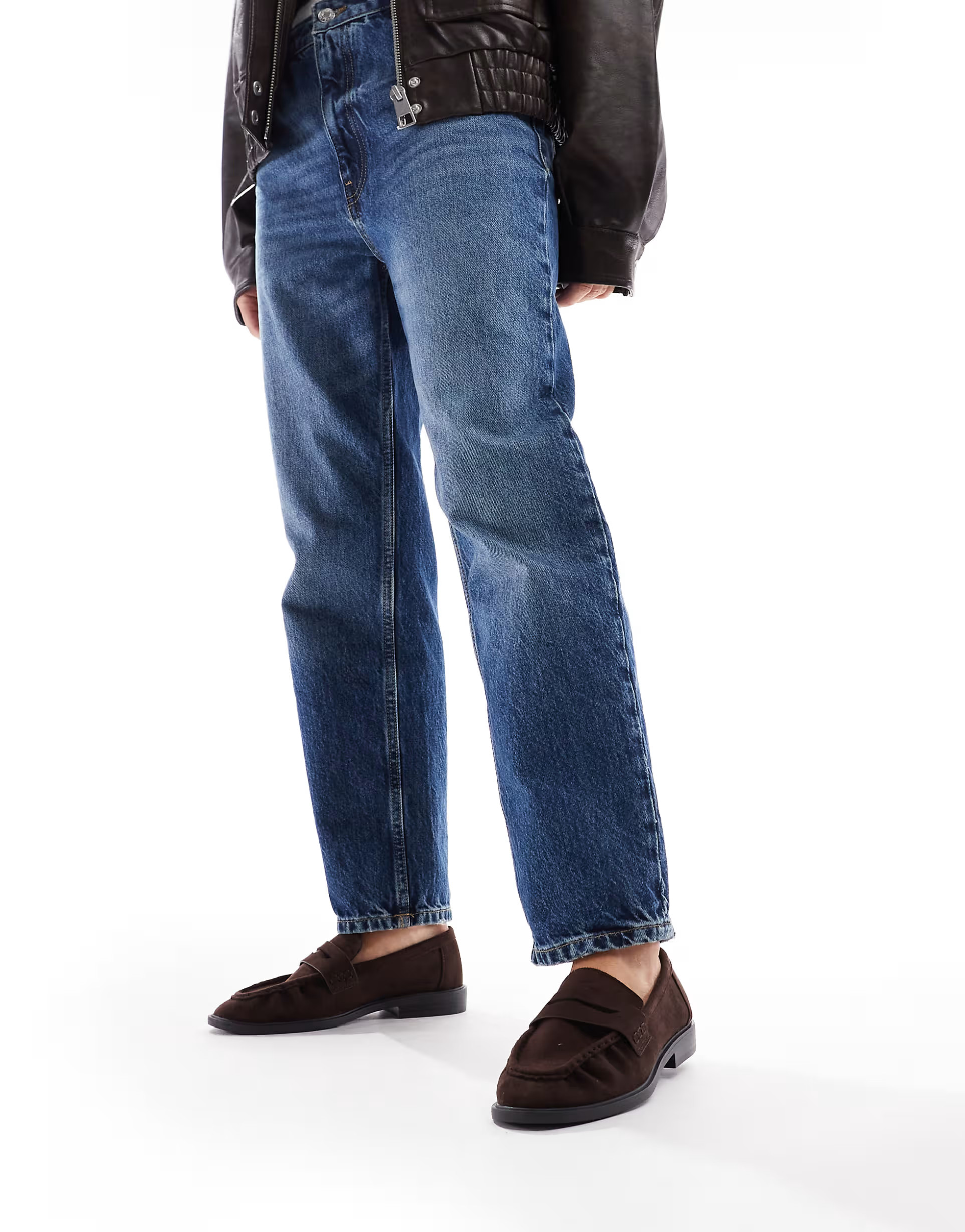 SEQWL Hershe ruched loafers in suedette chocolate | ASOS | ASOS (Global)