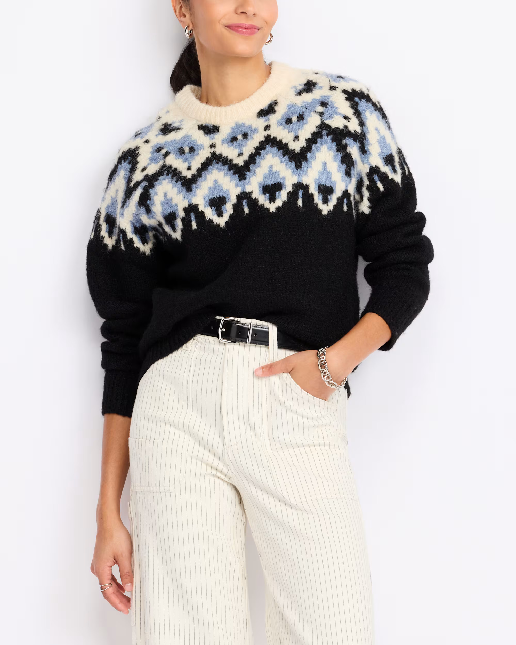 Jodi Crew Neck Sweater | Stitch Fix