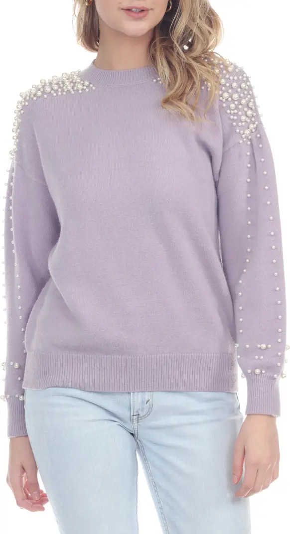 RAIN AND ROSE Imitation Pearl Sweater | Nordstrom | Nordstrom
