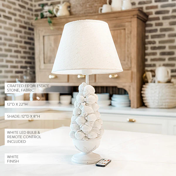 Vintage Inspired Fruit Bowl Cordless Lamp - Decor Steals | Decor Steals